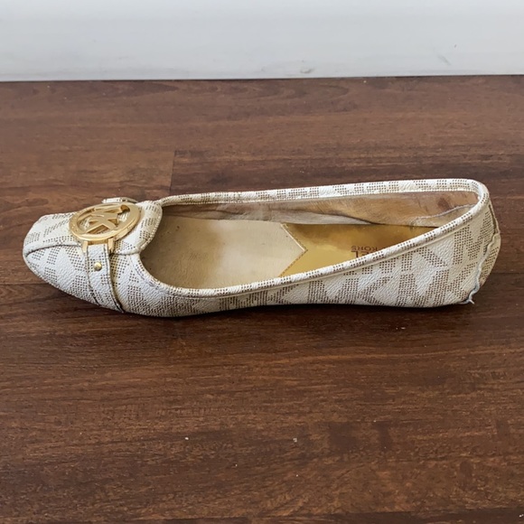 MICHAEL KORS Fulton MK Signature White Flats Moccasins - Picture 7 of 8